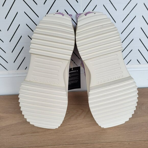 ⭐Converse Run Star Hike Platform 7.5 Women Shoes Sneaker Purple Glitter A10096C⭐ - Picture 6 of 12